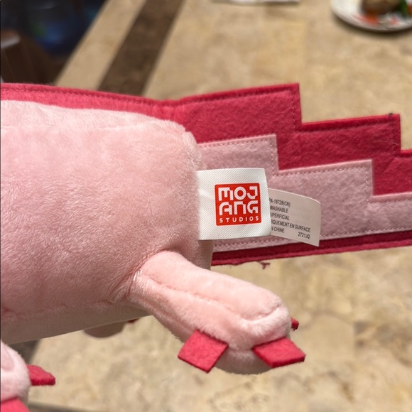 Pink Plush Stuffed Animal with Spikes - Picture 4 of 4